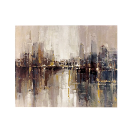 blurry-cityscape-wall-art-famous-artist-creations-ashley-barid-architecture-designs-hand-drawing-oil-paintings